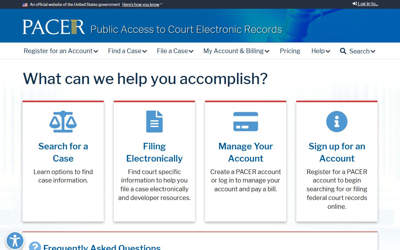 PACER federal court records for Erie County